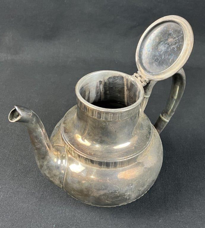 19th Century Silverplate Teapot - 2