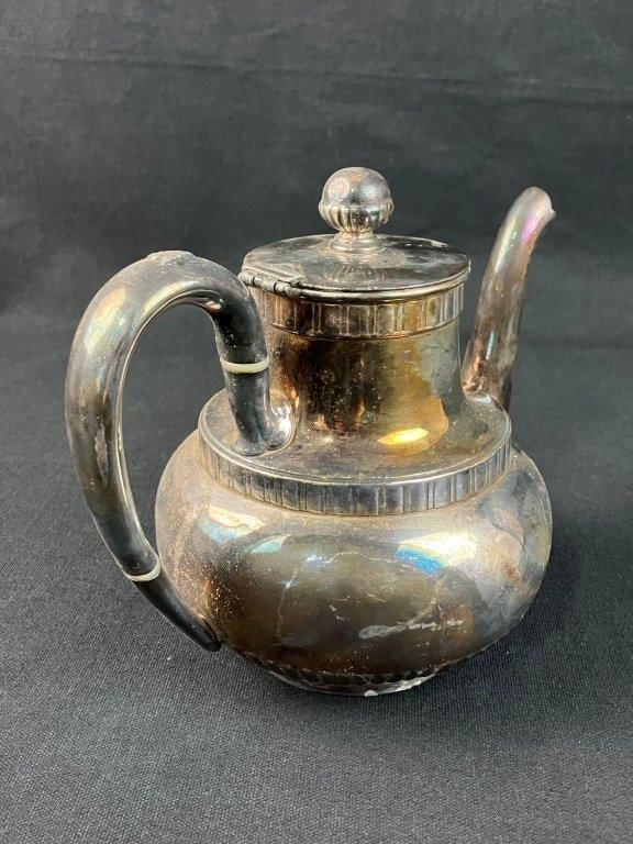 19th Century Silverplate Teapot - 4