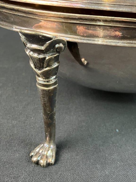 Silver Plated Revolving Dome Chafing Dish Food Warmer - 3
