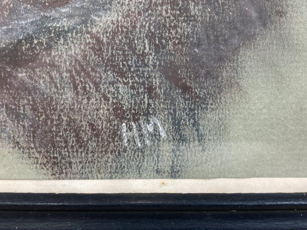 Rabbit Conte Crayon Drawing - 4
