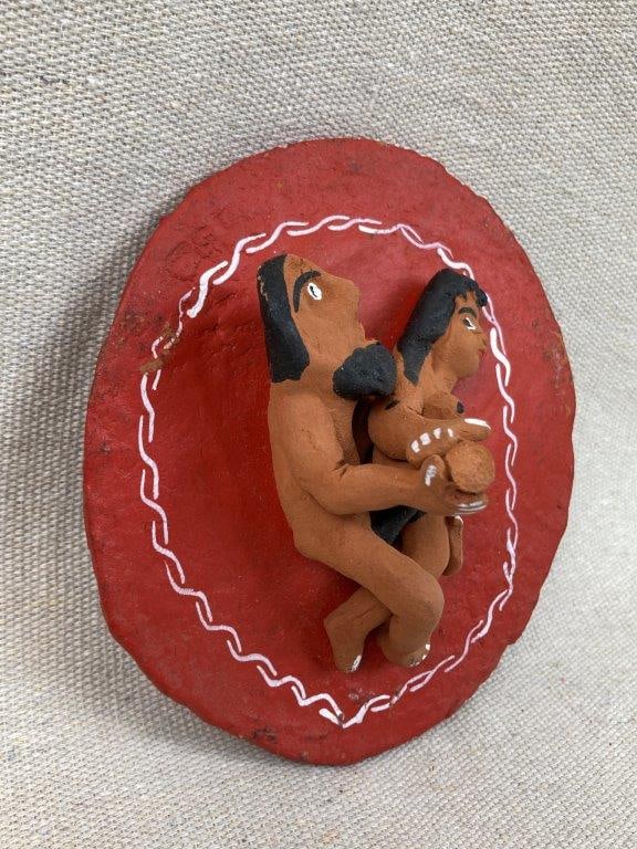 Kama Sutra Figural Ceramic Plaque - 3
