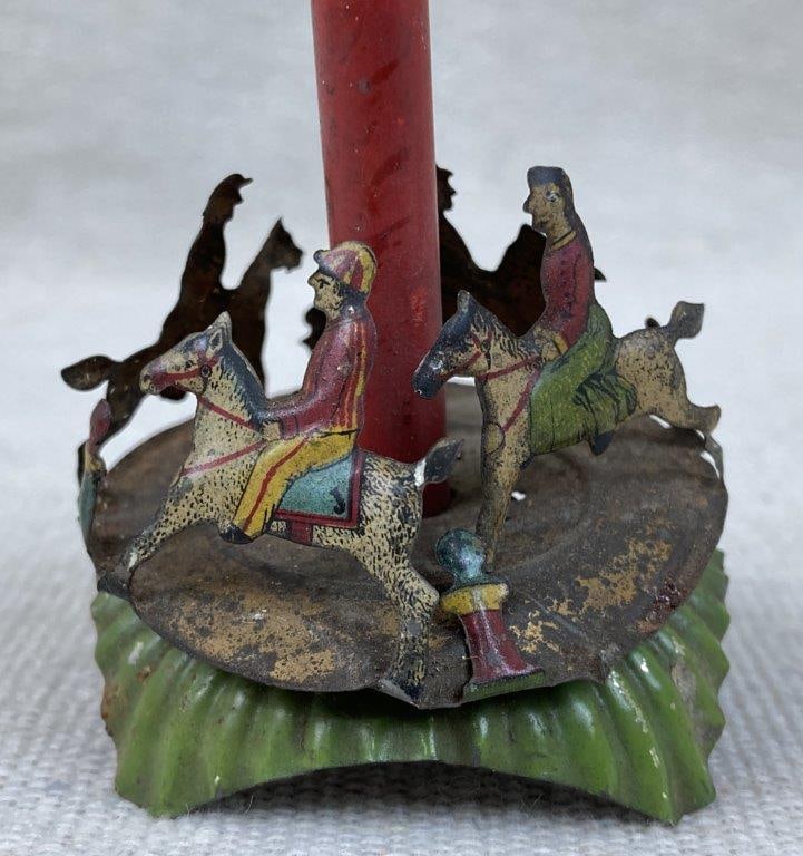Tin Lithograph Carousel Toy - 2