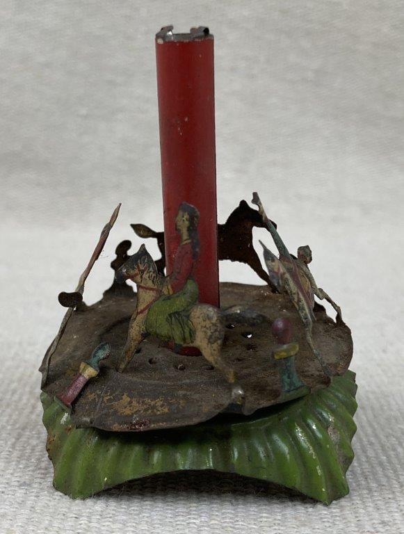 Tin Lithograph Carousel Toy - 3