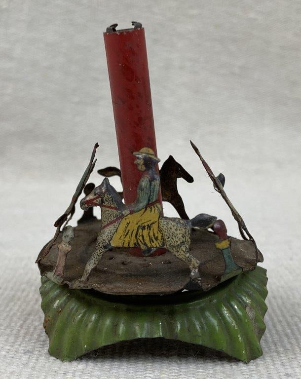 Tin Lithograph Carousel Toy - 5