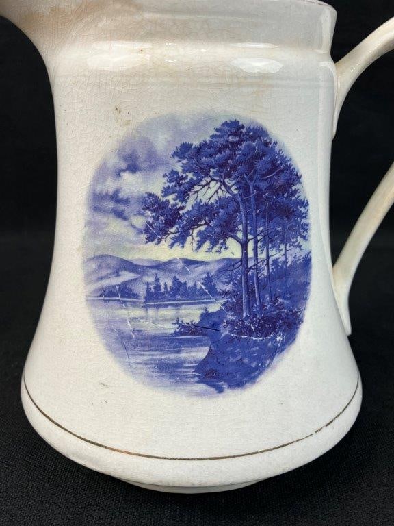 Decorated Ironstone Pitcher - 2