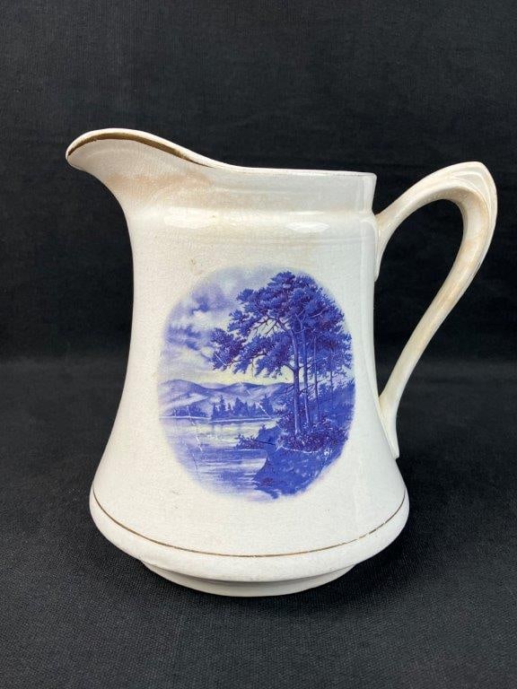 Decorated Ironstone Pitcher - 3