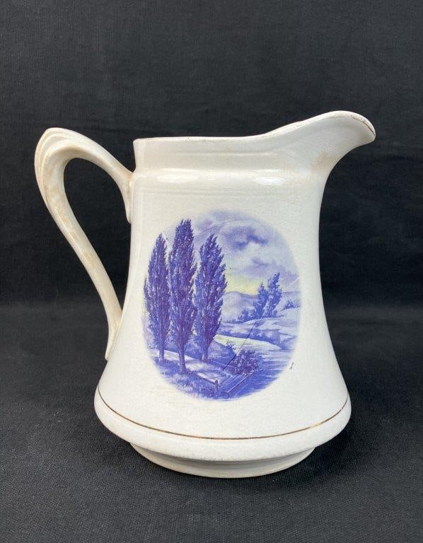 Decorated Ironstone Pitcher - 6
