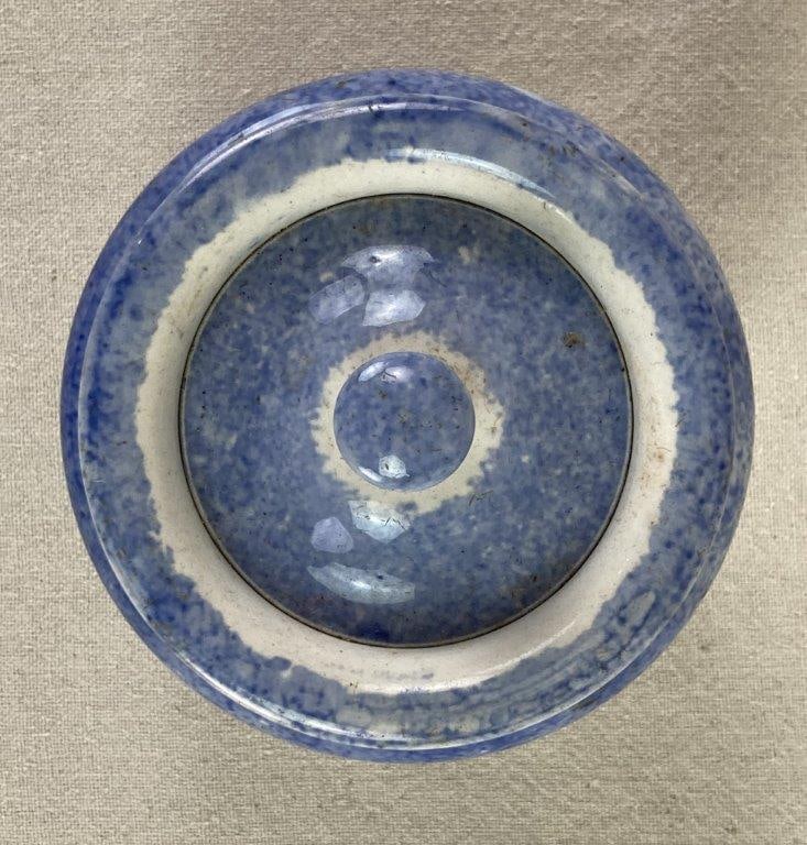Sprinkle Blue Porcelain Jar - 2