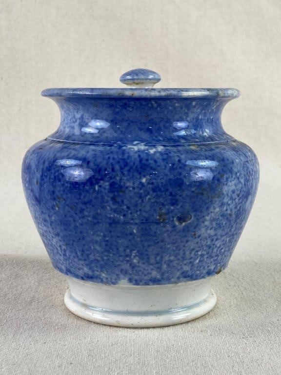 Sprinkle Blue Porcelain Jar - 3