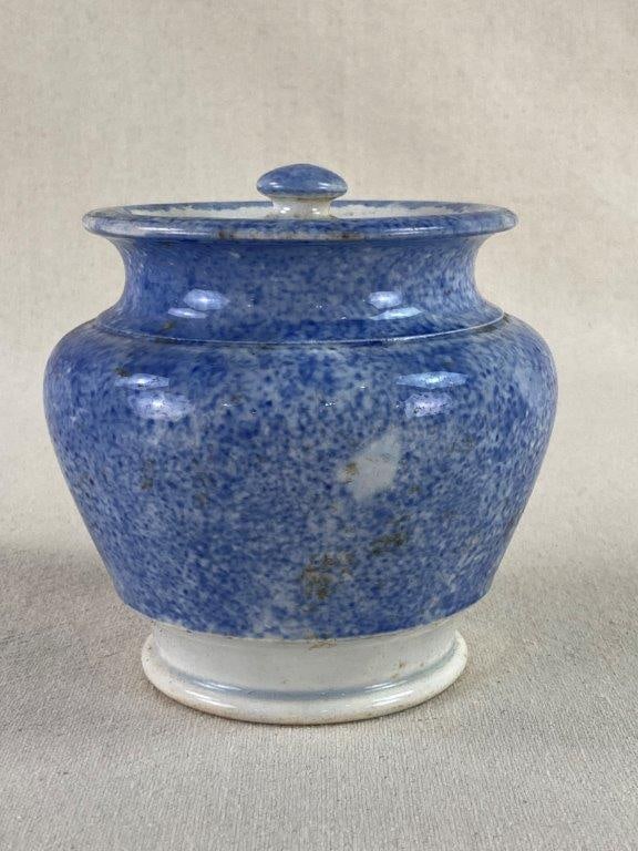 Sprinkle Blue Porcelain Jar - 4