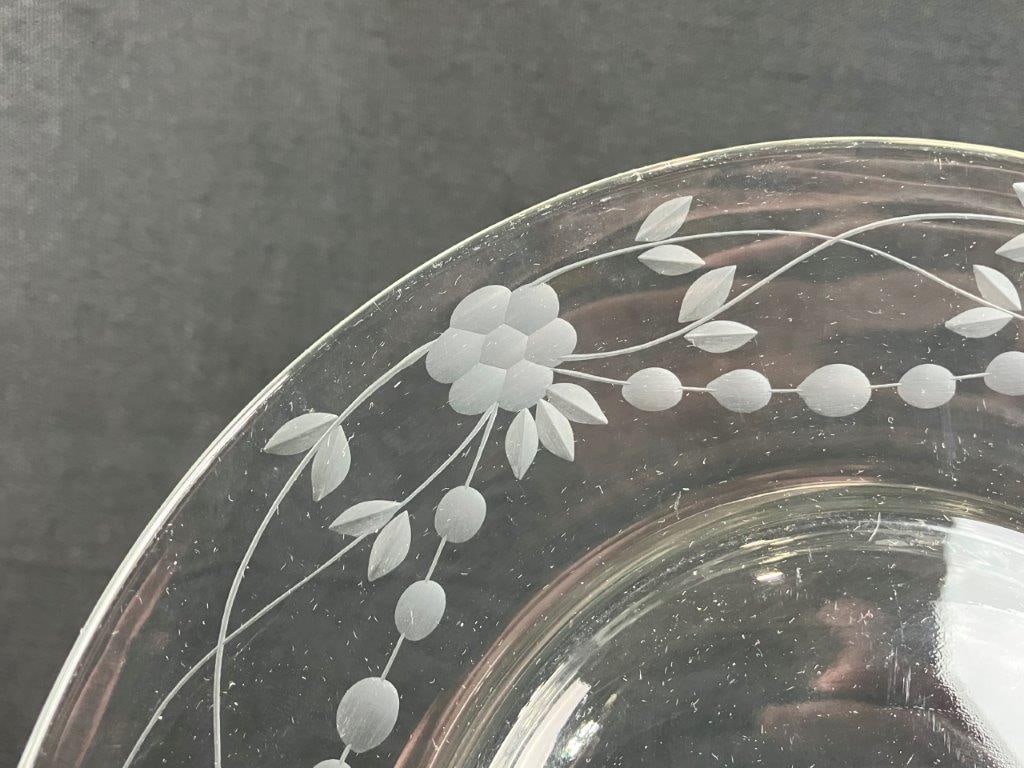 Sixteen Etched Glass Plates - 2