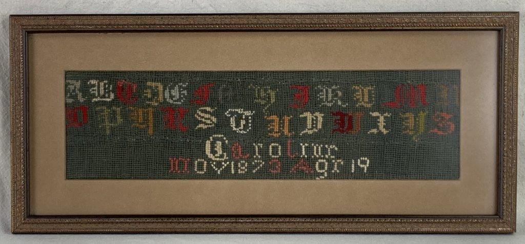 19th Century Needlepoint Sampler (1 of 5)