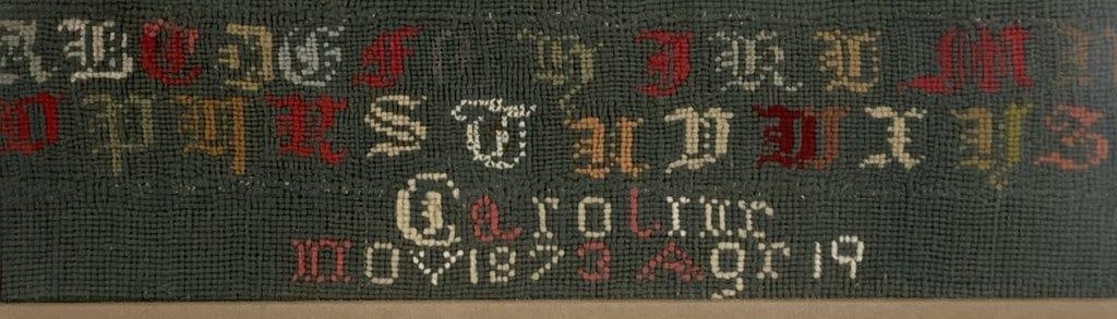 19th Century Needlepoint Sampler - 2