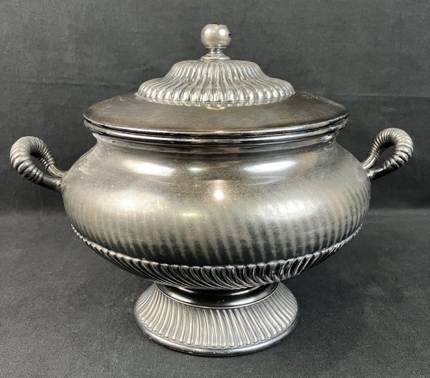Silverplate Tray and Covered Serving Dish - 4
