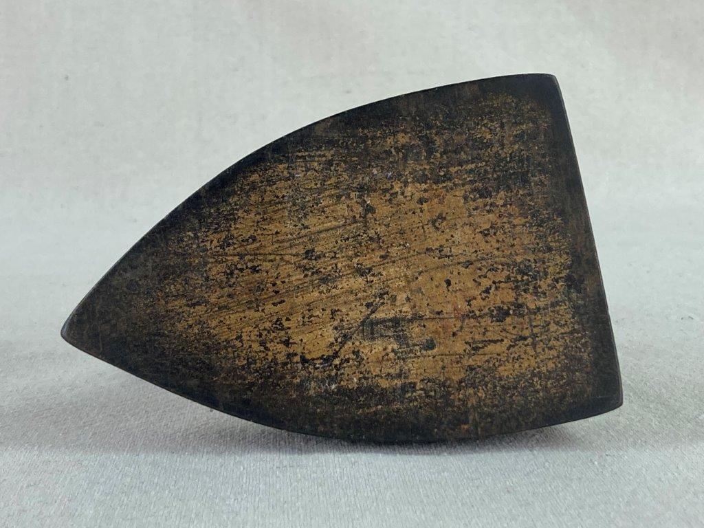 Folk Art Painted Sad Iron - 4