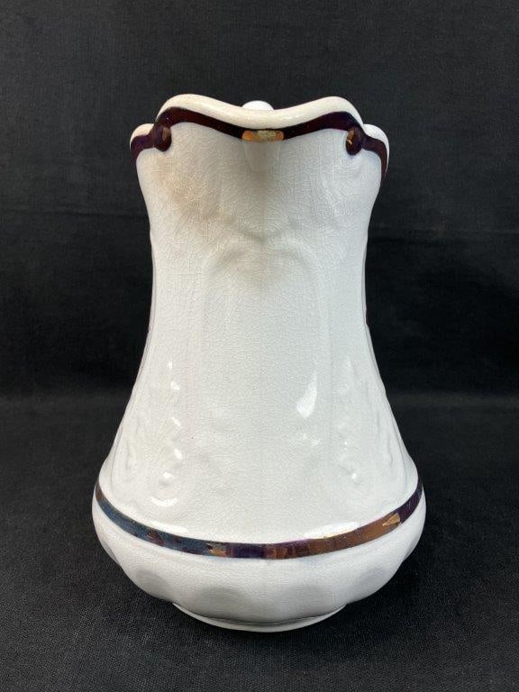 Decorated Ironstone Pitcher - 5