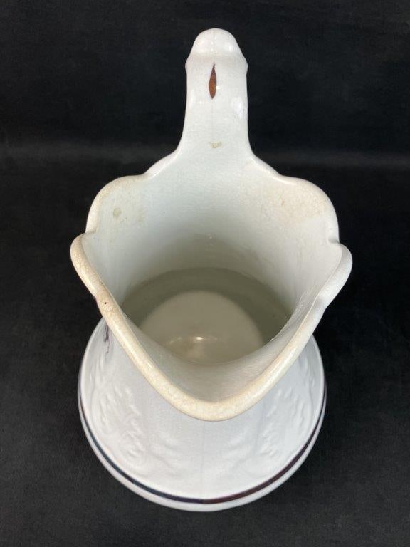 Decorated Ironstone Pitcher - 6