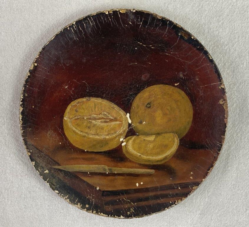 19th Century Still Life Papier Mache Plate - 2