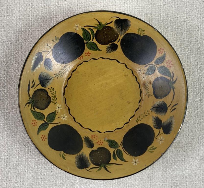 Mid-Century Modern Painted Toleware Bowl - 2