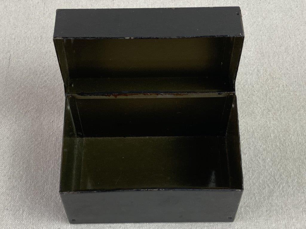Black Tin Fruit Motif Box - 3