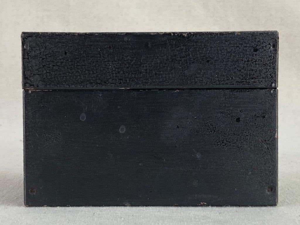 Black Tin Fruit Motif Box - 4