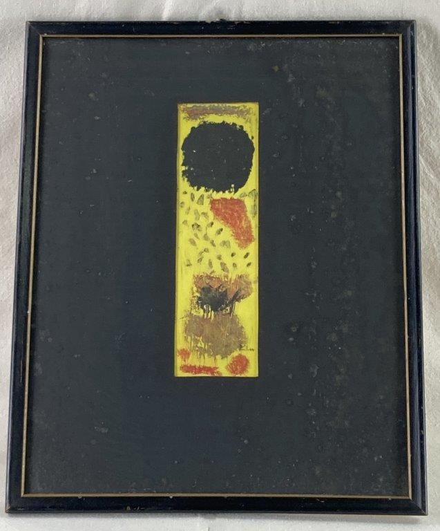Black, Still in Place, Paul Klee, Lithograph: This striking lithograph by the influential German-Swiss artist Paul Klee captures his mastery of color theory and geometric symbolism in the composition "Black, Still in Place." The vertical
