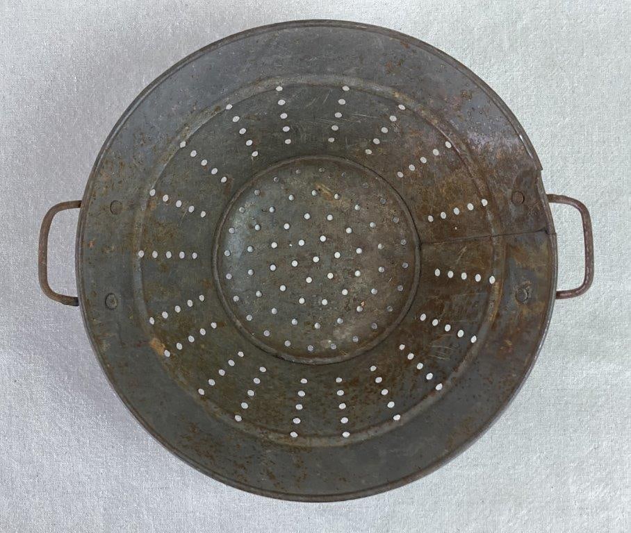 Copper Pot and Aluminum Colander - 2