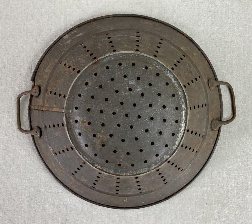 Copper Pot and Aluminum Colander - 8