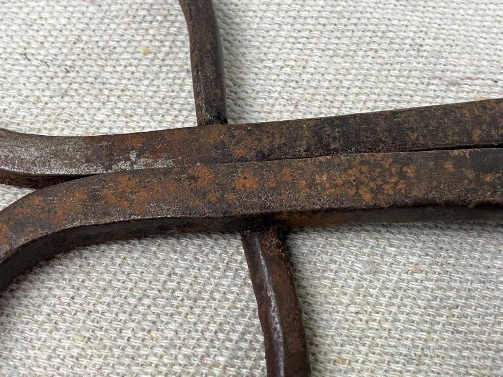 19th Century Hand-Forged Iron Pipe Tongs - 2