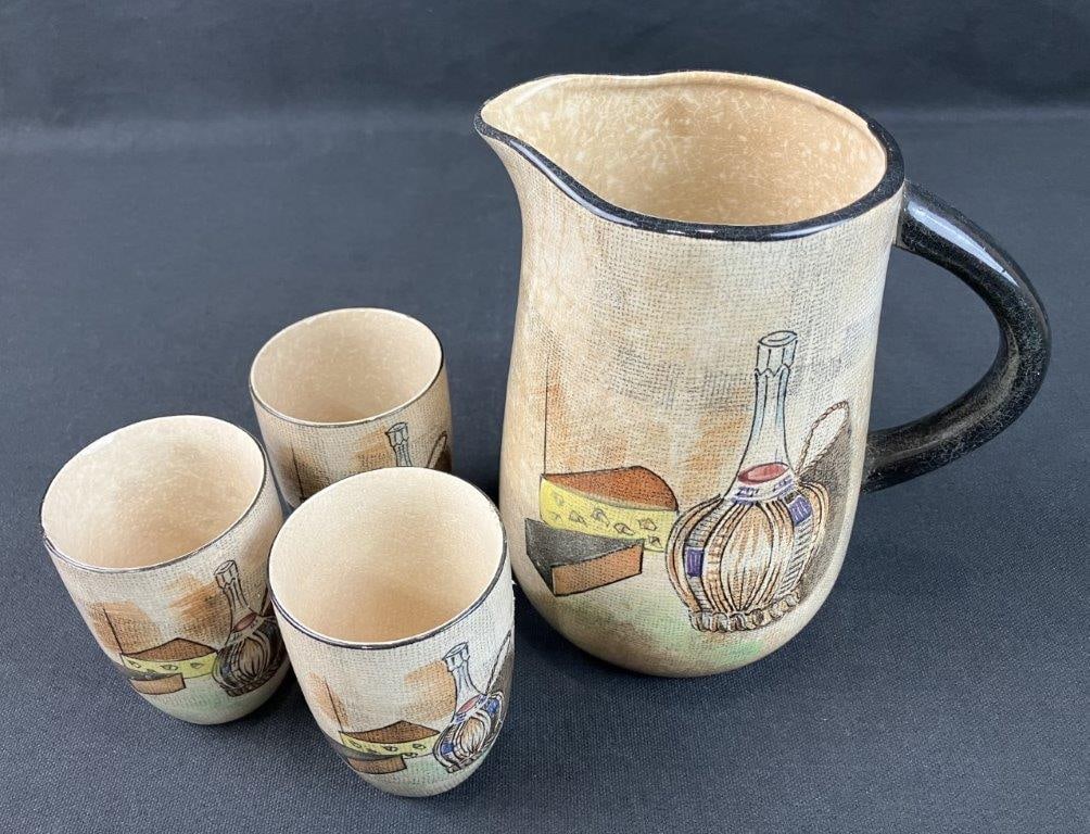 Capri Pitcher and Cup Set by Royal Sealy - 2