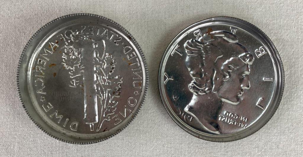 Public Benefit Boot Company Advertisement Tin with Coin Tin - 5