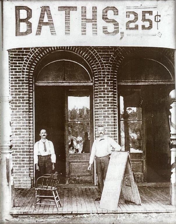 Country Print of 19th Century Bathhouse - 2