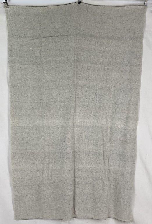 Wool Coverlet: Wool coverlet with a traditional woven construction, offering a classic textile form suitable for display or use. Measures approximately 83â€³ H x 50 1/2â€³ W. Minimal