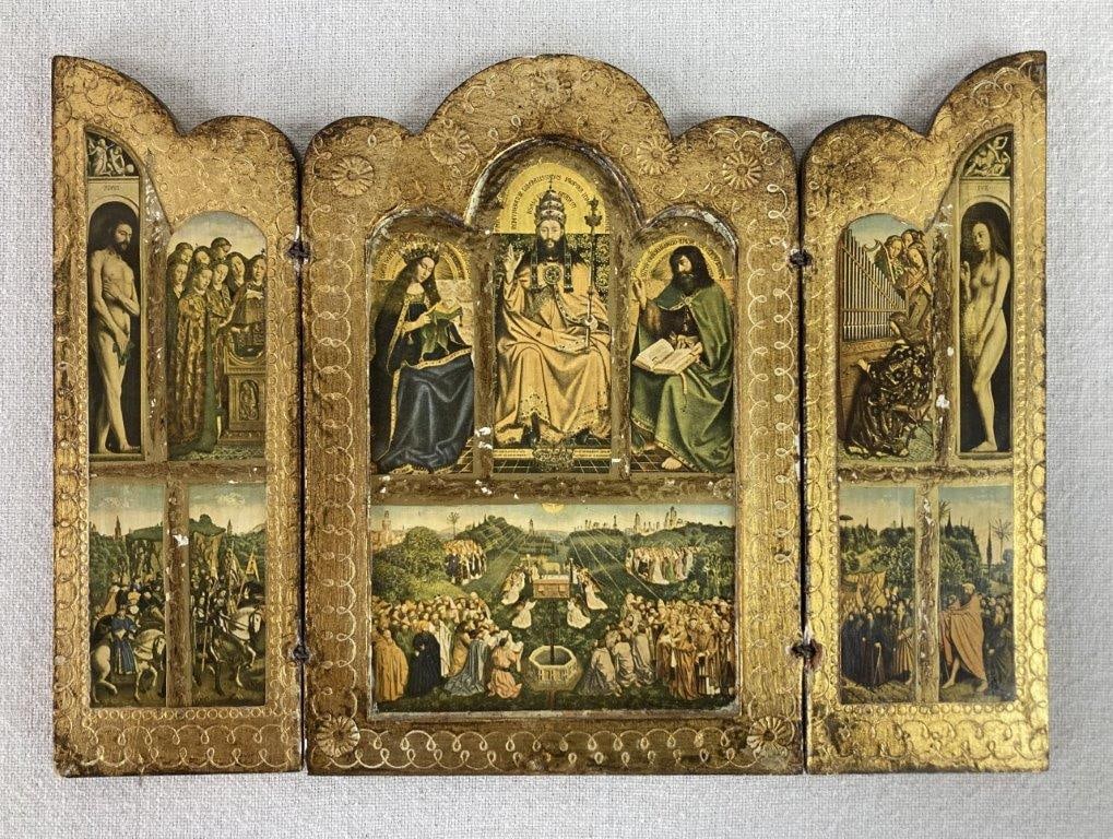 Three Triptych Religious Icons - 2