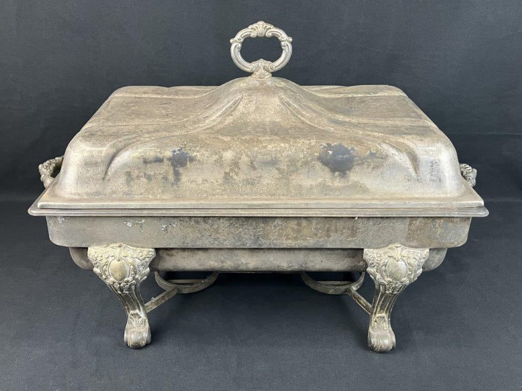 Large-Scale Silver Plated Covered Serving Dish (1 of 7)