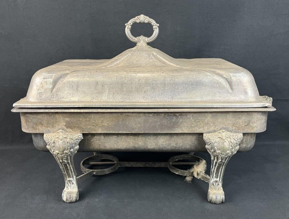 Large-Scale Silver Plated Covered Serving Dish - 5