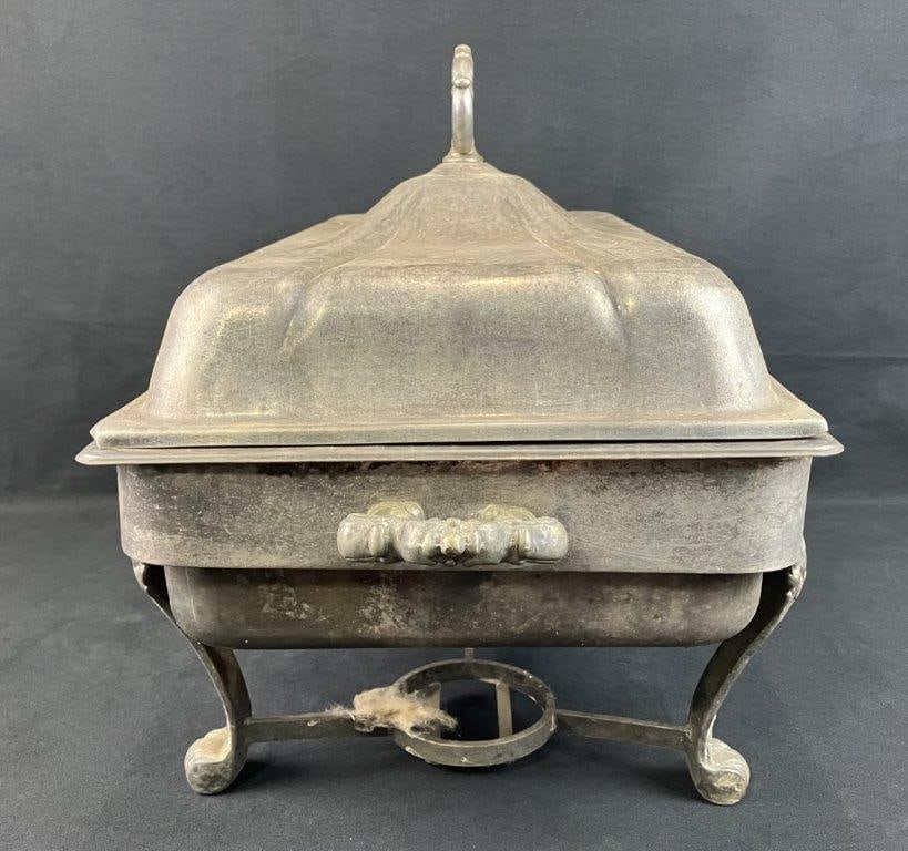 Large-Scale Silver Plated Covered Serving Dish - 6