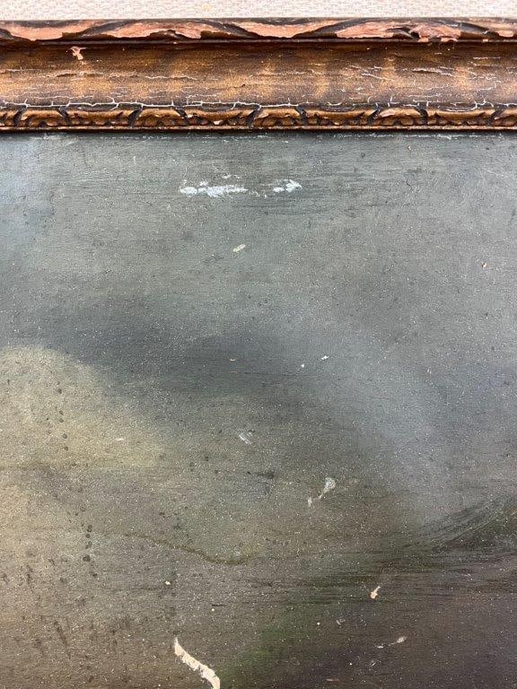 19th Century Boat on the Lake Oil Painting - 4
