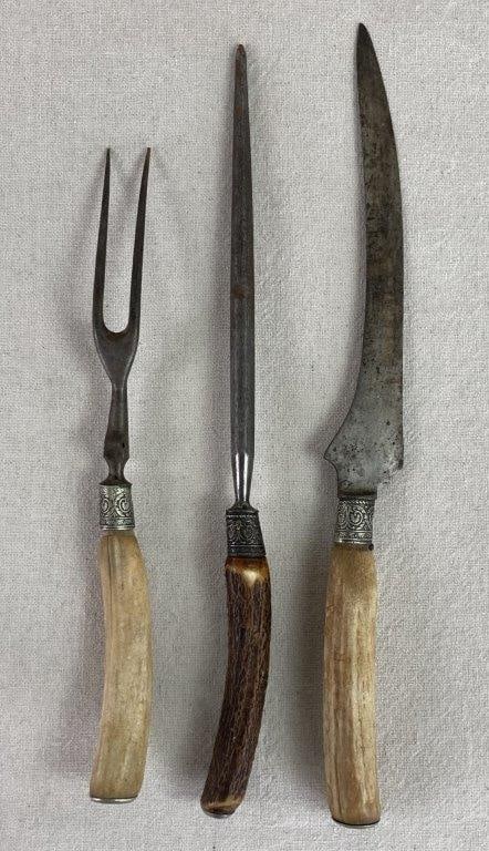 Deer Antler Carving Set - 4
