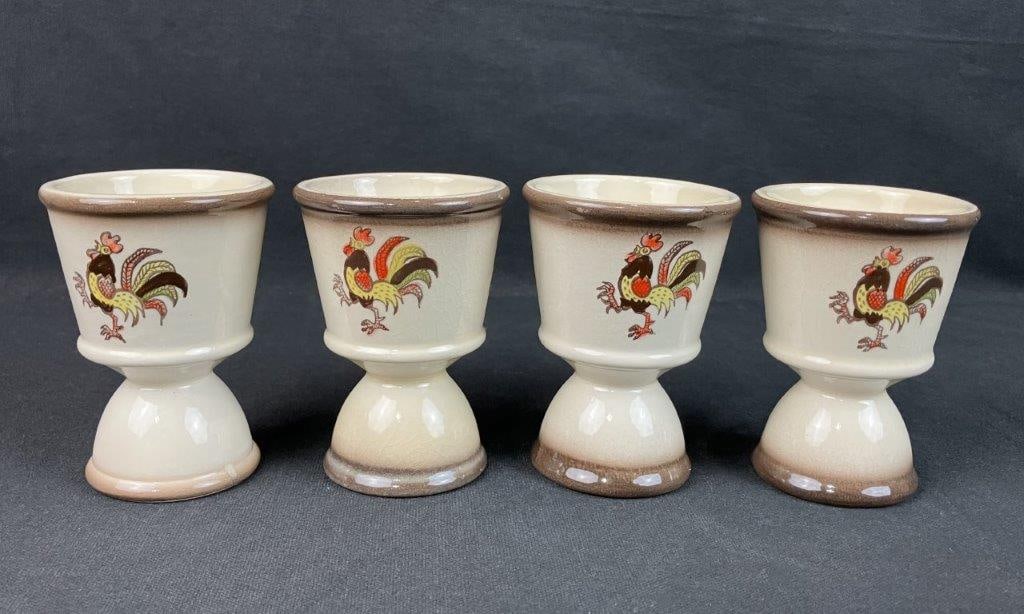 Metlox Poppytrail Red Rooster Bowls and Cups - 5