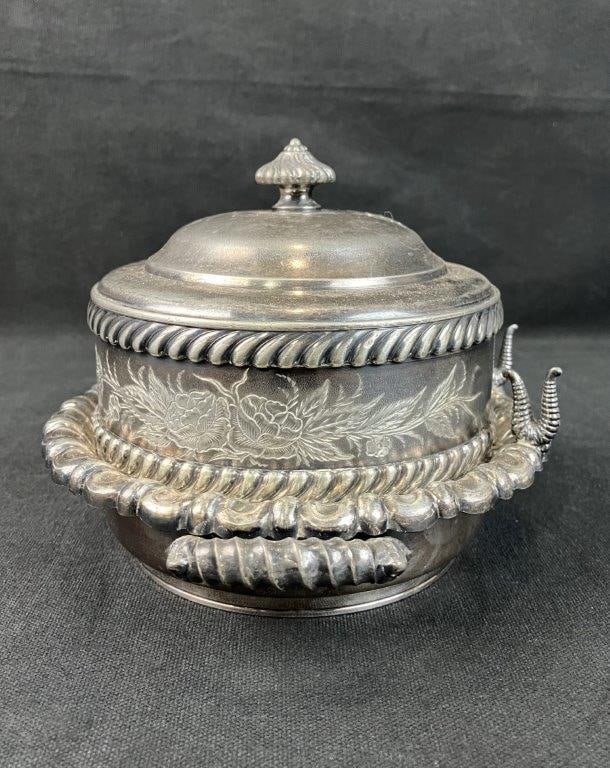 Silverplate Covered Butter Dish - 2