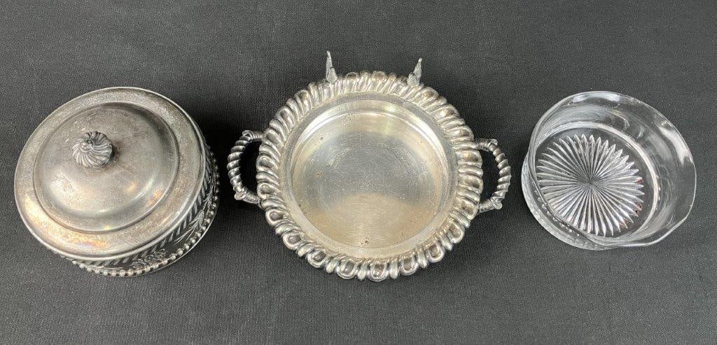 Silverplate Covered Butter Dish - 4