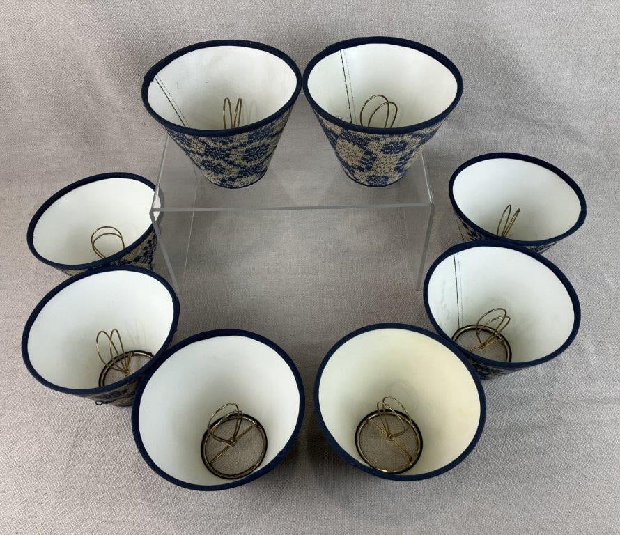 Set of Needlepoint Design Lampshades - 4