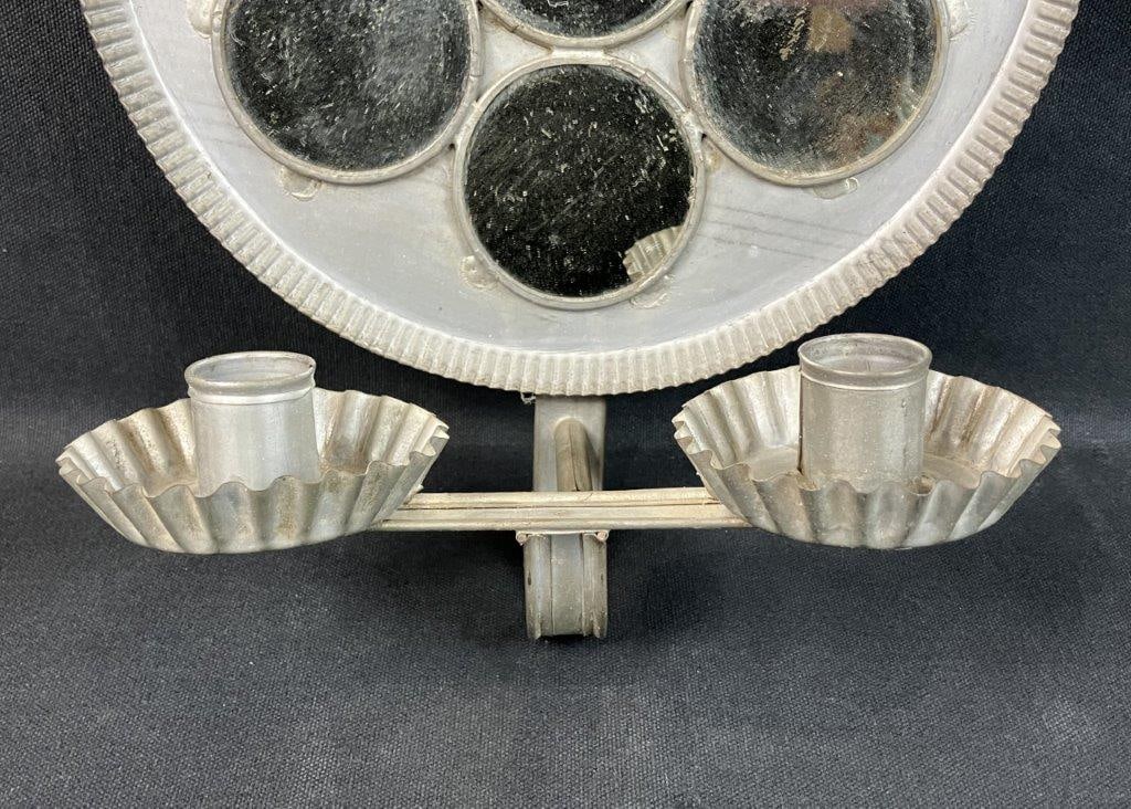 Tin Mirrored Sconce - 2