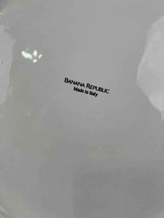 Massive Banana Republic Italian Plate - 4