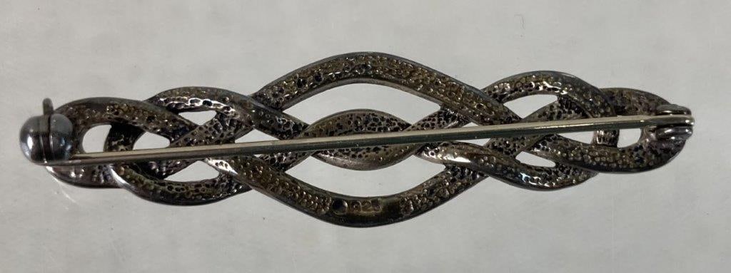Three Sterling Silver Brooches Including Beau - 6
