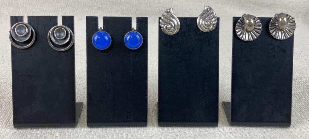 Sterling Silver Earrings Including Danecraft and Coro (1 of 7)