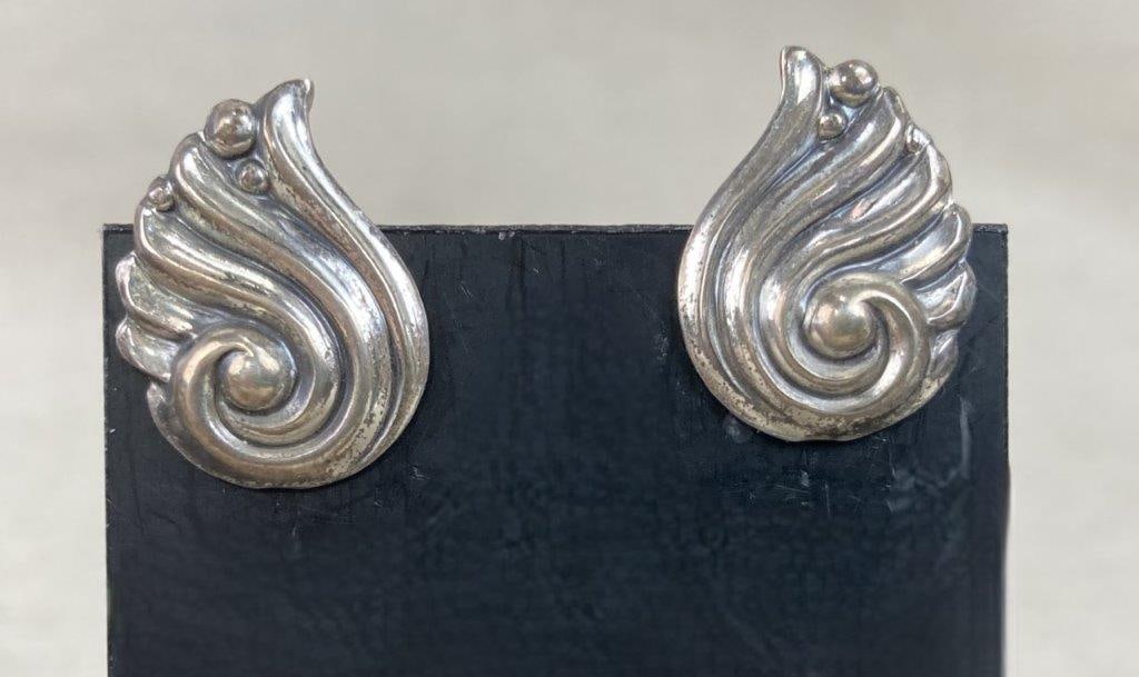 Sterling Silver Earrings Including Danecraft and Coro - 4
