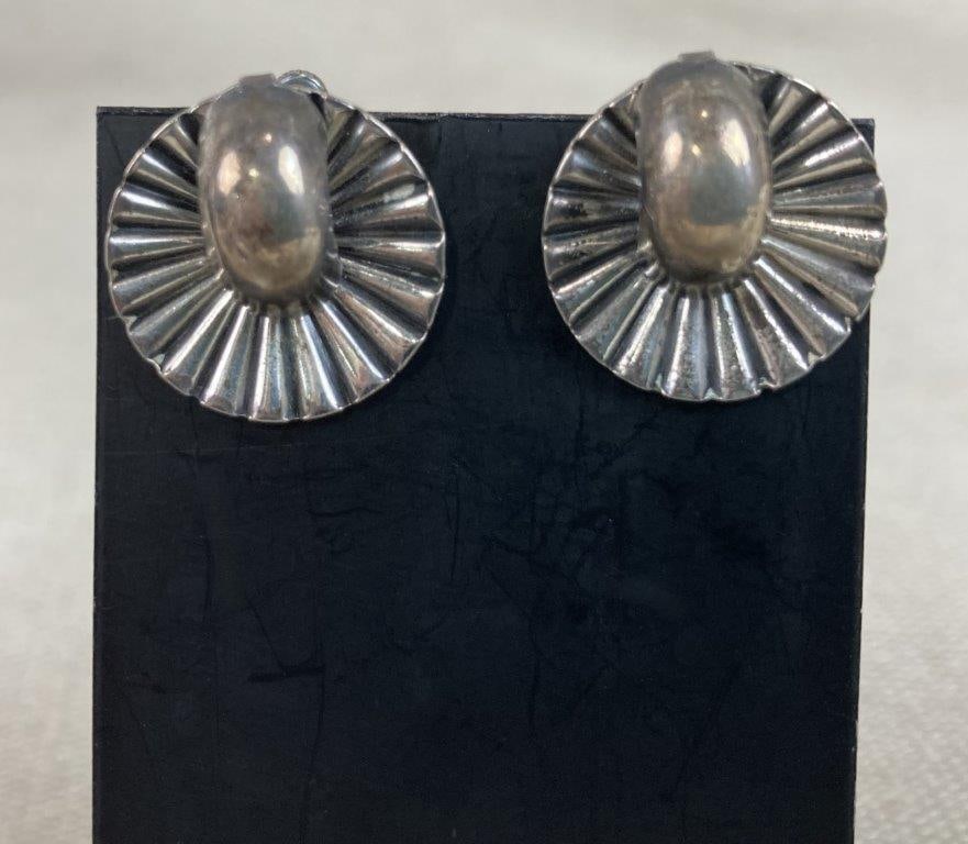 Sterling Silver Earrings Including Danecraft and Coro - 5