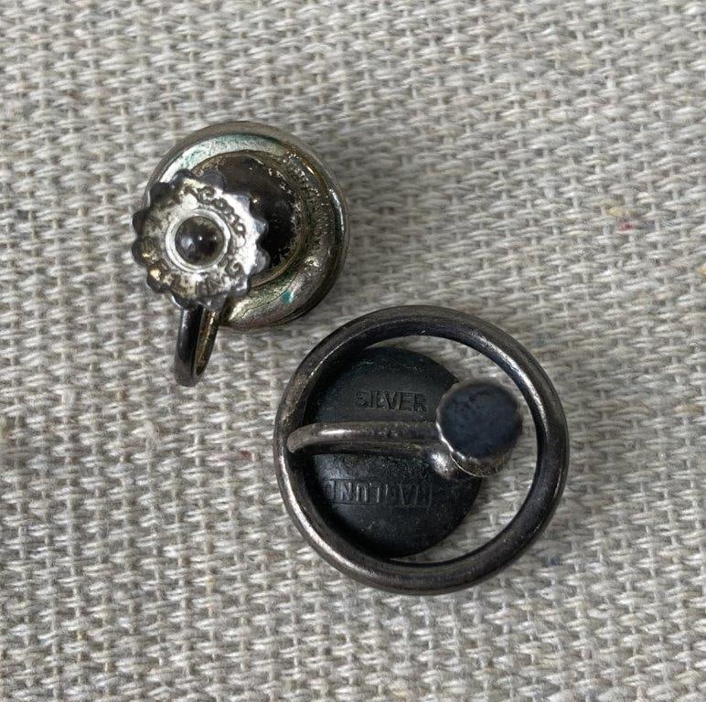 Sterling Silver Earrings Including Danecraft and Coro - 6